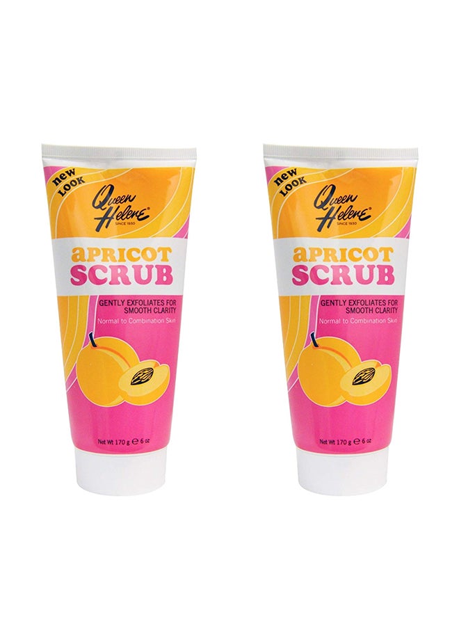 Pack Of 2 Apricot Natural Face Scrub