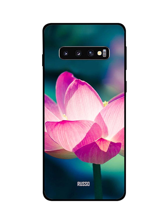 RUSSO Samsung Galaxy S10 Case Cover Glowing Lotus Multi Color Multi Color 
