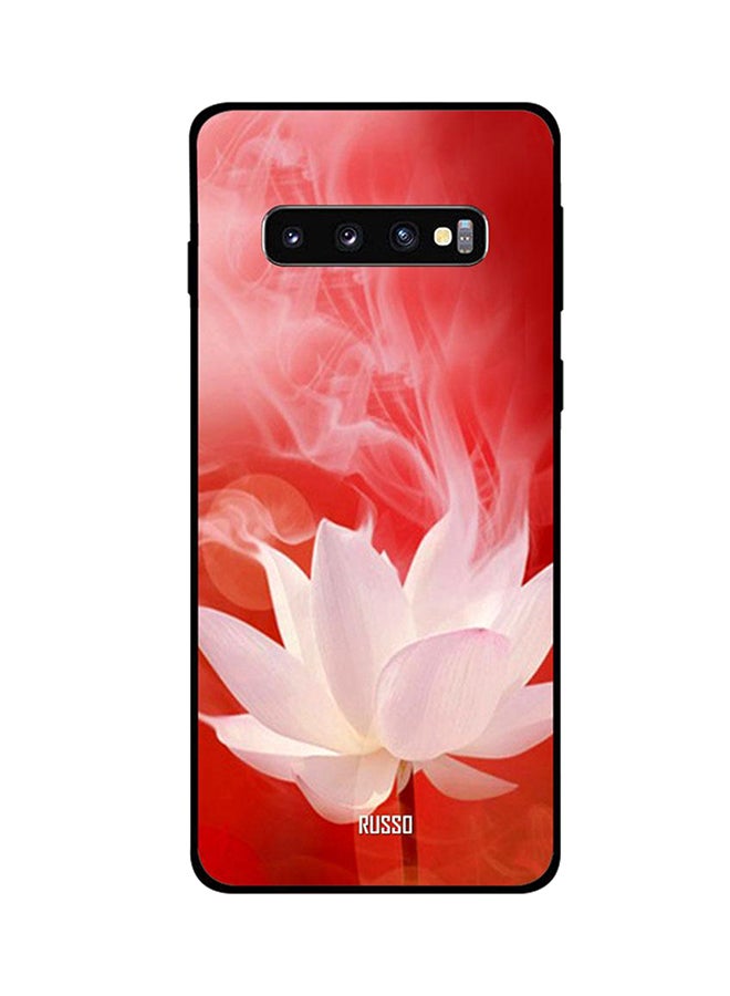 RUSSO - White Lotus Case Cover For Samsung Galaxy S10 Multicolour - Image 1