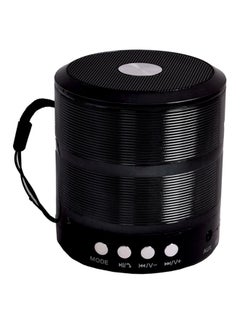 Generic WA-888 Mini Bluetooth Speaker With Aux Wire Black 