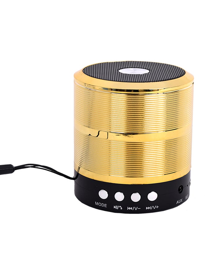 WA-888 Bluetooth Speaker With Aux Wire Gold