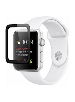 Coteetci Anti Fingerprint 4D Glass Screen Protector For Apple Watch Series 4 44mm - Black