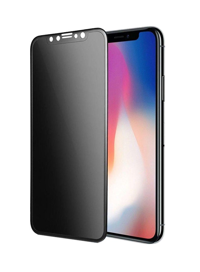 Kingstore Anti-Spy Ultra Slim Tempered Glass Screen Protector For Apple iPhone X - Black