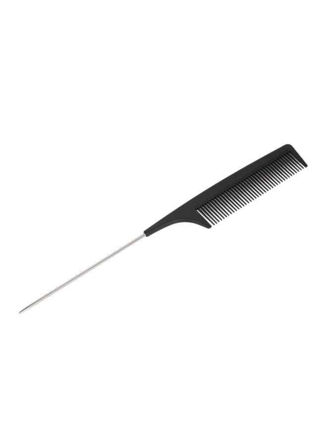 Professional Barber Hairdressing Comb Black/Silver - Image 3