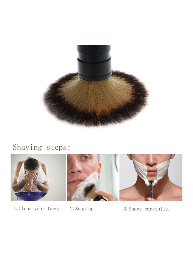 Shaving Brush Beige/Black/Brown - Image 3