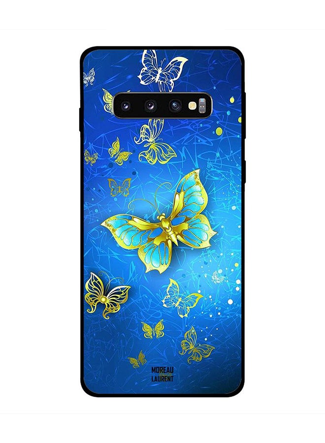Moreau Laurent Samsung Galaxy S10 Case Cover Blue/Black/Gold Blue/Black/Gold