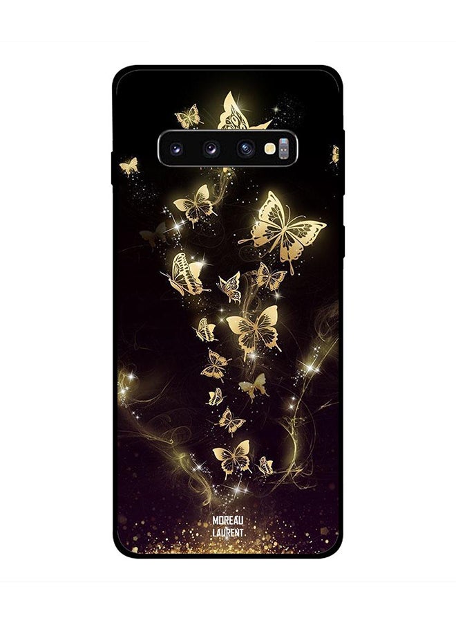 Moreau Laurent Samsung Galaxy S10 Case Cover Black/White/Gold Black/White/Gold