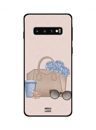 Samsung Galaxy S10 Case Cover Beige/Blue/Black Beige/Blue/Black - v1555492970/N23875332A_1