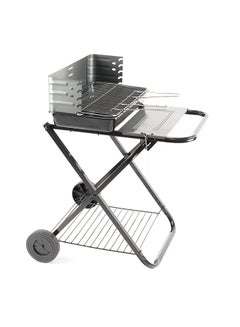 Somagic Charcoal Barbecue Folding Trolly black 52x30centimeter  - Image 1