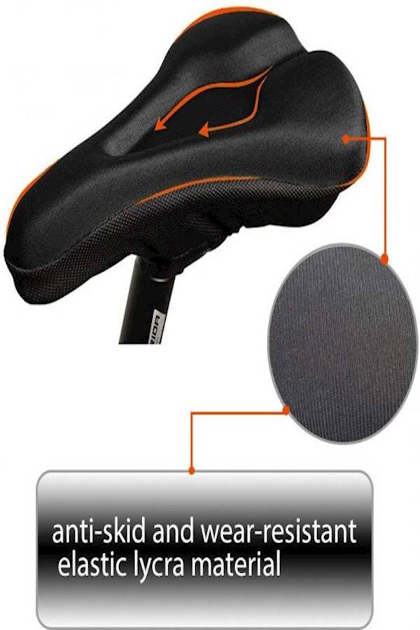 Bike Seat cover Soft Wide Excercise Bicycle Cushion For Bike saddle, Comfortable Cover Fits Cruiser And Stationary Bikes, Indoor Cycling - Image 4