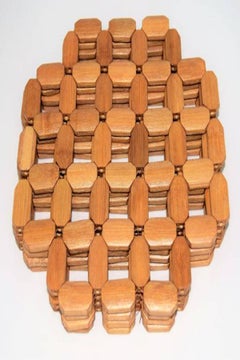 En Coaster Pad For Table Protection 4 Pcs Set Brown