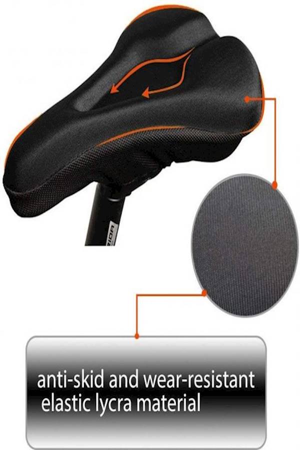 Gel Bike Seat Cover Extra Soft Excercise Bicycle Saddle Cushion - Image 2