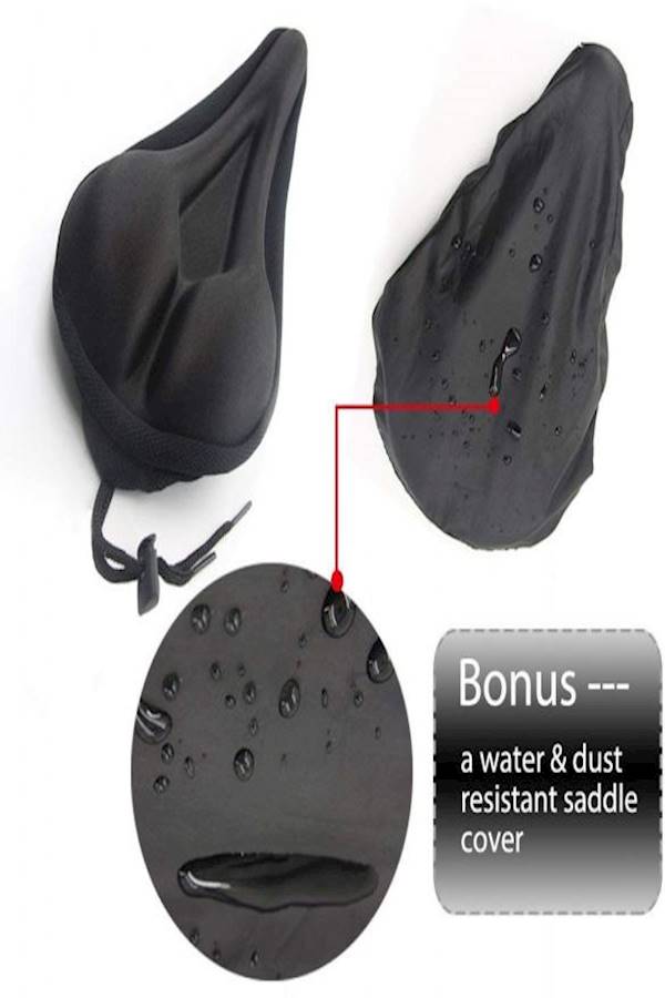 Gel Bike Seat Cover Extra Soft Excercise Bicycle Saddle Cushion - Image 4