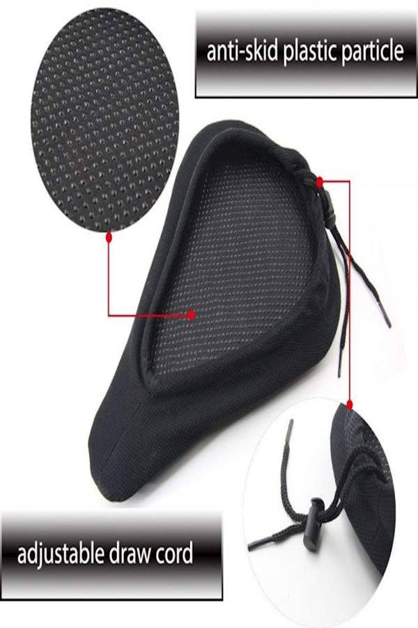 Gel Bike Seat Cover Extra Soft Excercise Bicycle Saddle Cushion - Image 5