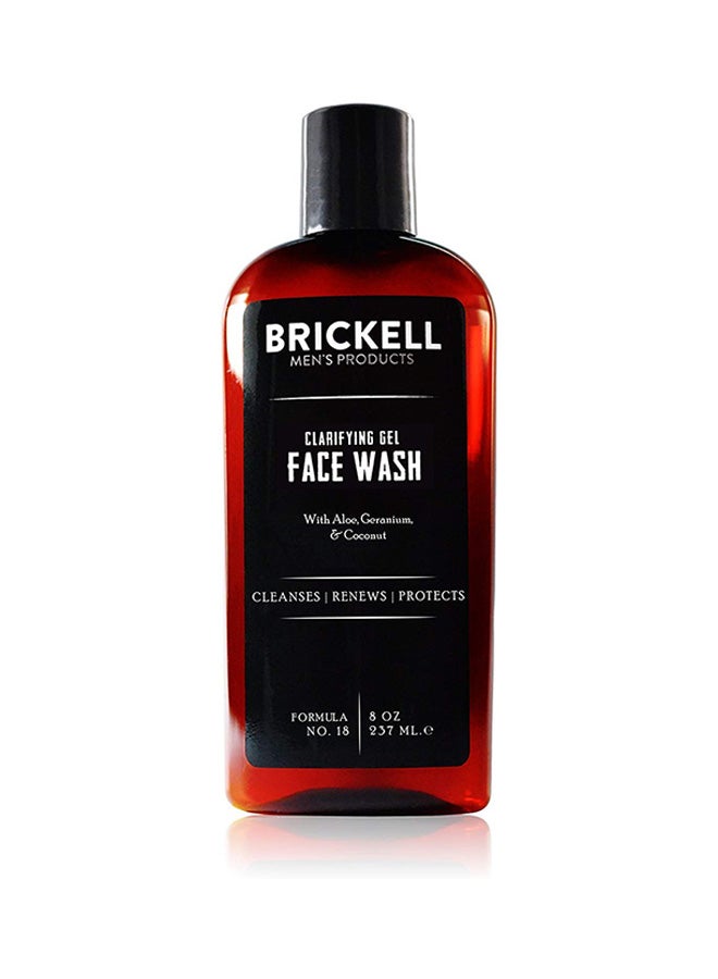 Brickell Men's - Clarifying Gel Face Wash 8 Oz Natural & Organic - Image 1