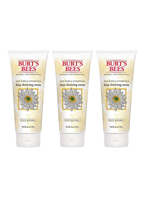 Soap Bark And Chamomile Deep Cleansing Cream 6 Ounces (Pack Of 3)