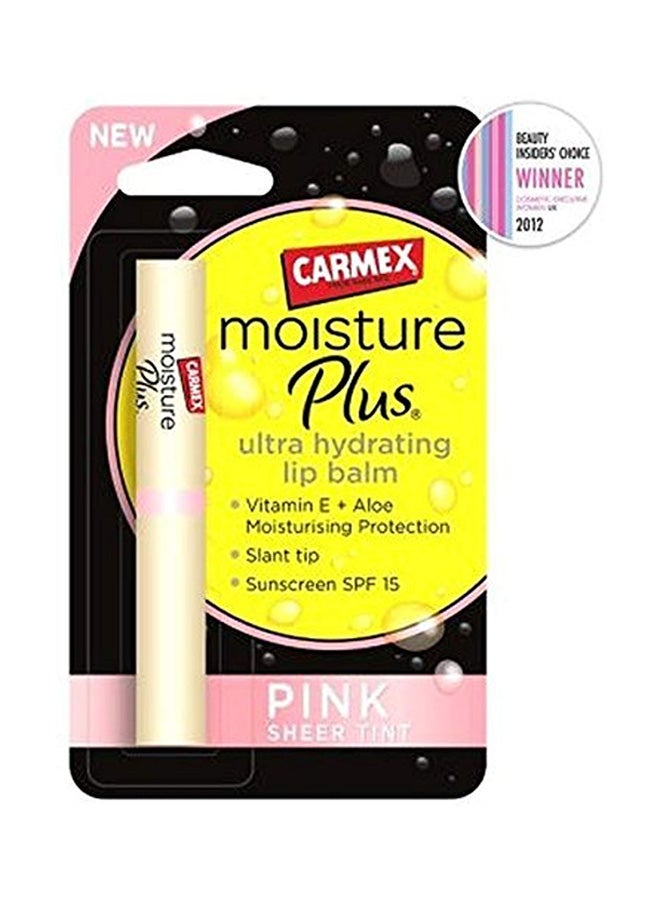 CARMEX - Moisture Plus Ultra Hydrating Lip Balm Pink Sheer Tint Spf15 2G Pack Of 2 - Image 1