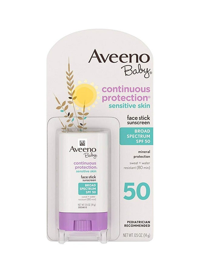 Baby Continuous Protection Face Stick Sunscreen Spf 50 05 Oz (Pack Of 7)