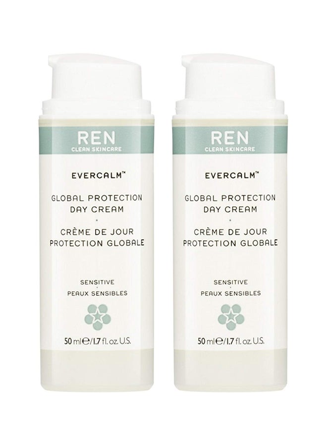 Skincare Evercalm Global Protection Day Cream (Pack of 2) with Chamomile Flower Extract, Sesame Seed Oil, Shea Butter, Cranberry Seed Oil, Black Currant Seed Oil and Ho Wood Leaf Oil, 1.7 oz