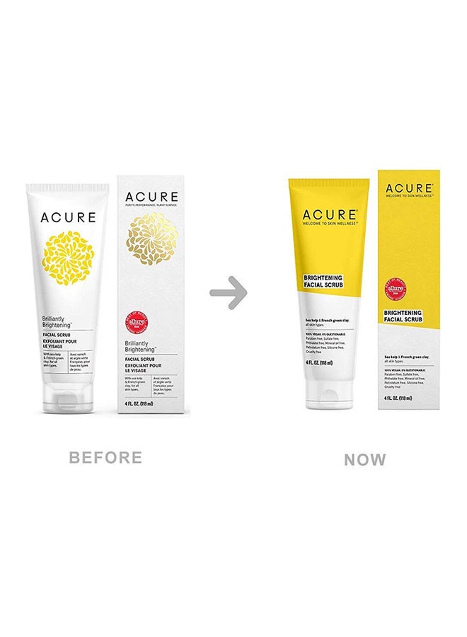 Acure Brightening Facial Scrub 4 Ounce By Packaging May Vary