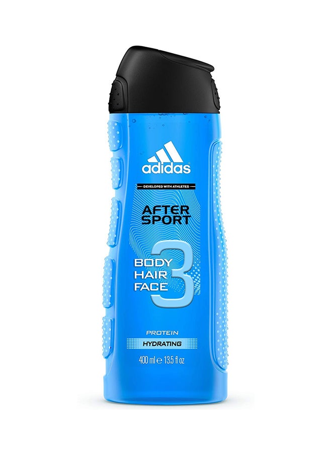 اديداس جل استحمام أفتر سبورت بتأثير ثلاثي للوجه والشعر والجسم 400ملليلتر - Image 1