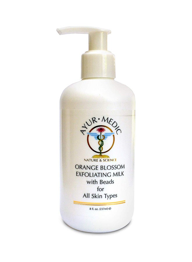 Ayurmedic Orange Blossom Exfoliating Milk With Beads For All Skin Types