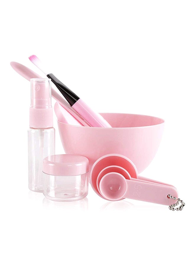 مجموعة أوعية خلط أقنعة الوجه بحجم كبير بقطر 3.94 بوصة، مجموعة أدوات خلط أقنعة الوجه للعناية بالوجه للسيدات، وعاء قناع، فرشاة، ملعقة، زجاجة رش، زجاجة نقع، مقاييس، عبوة من 9 قطع باللون الوردي