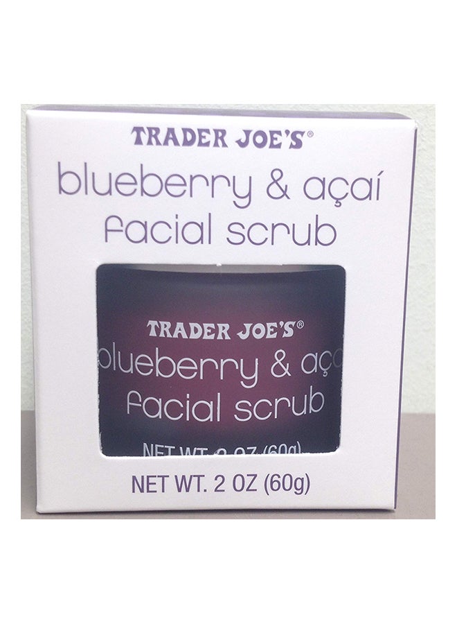 Trader Joe's - Trader Joe'S Blueberry And Acai Facial Scrub, 2 Oz Jar - Image 1