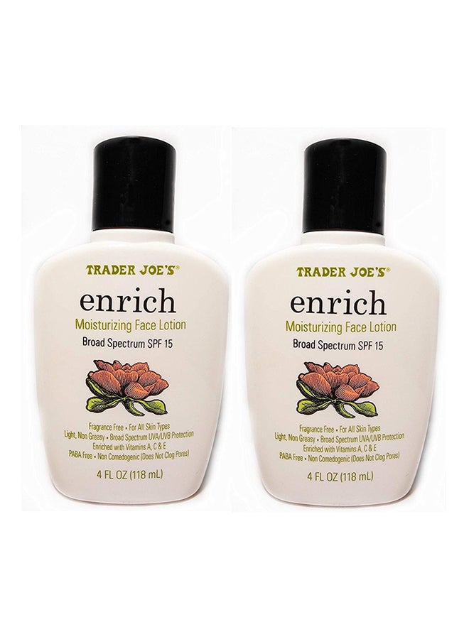 Trader Joe'S Enrich Moisturizing Face Lotion Pack Of 2
