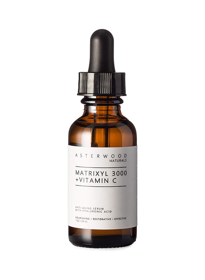 Asterwood Naturals MATRIXYL 3000 + Vitamin C 1 oz Serum with Organic Hyaluronic Acid 