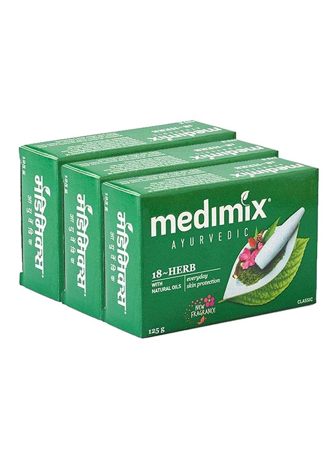Medimix Real Ayurvedic Soap 125G (Pack Of 3) 
