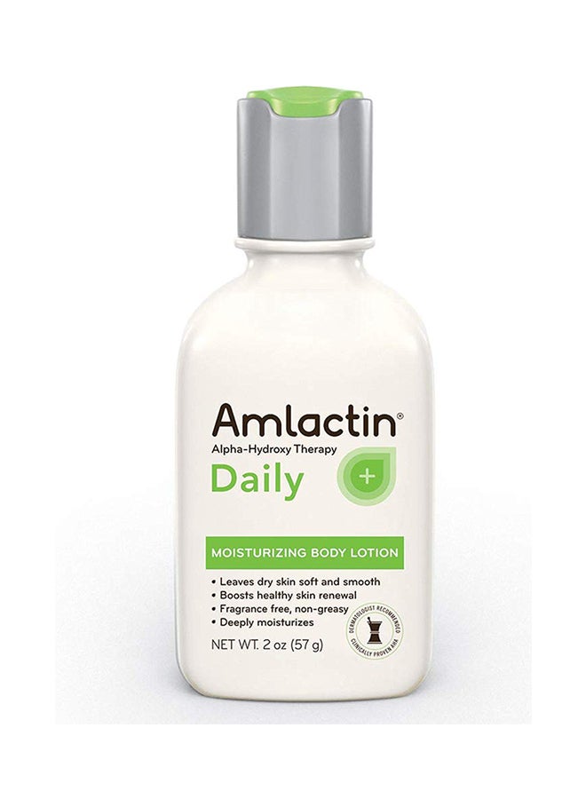 AmLactin - Amlactin Alpha Hydroxy Therapy Moisturizing Body Lotion With Lactic Acid For Dry Skin White Fragrance Free 2 Ounce - Image 1