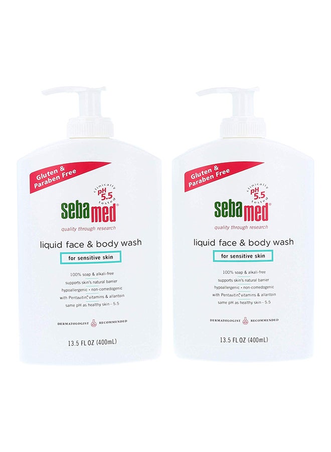 Sebamed Liquid Face & Body Wash For Sensitive Skin 1350 Oz (Pack Of 2)