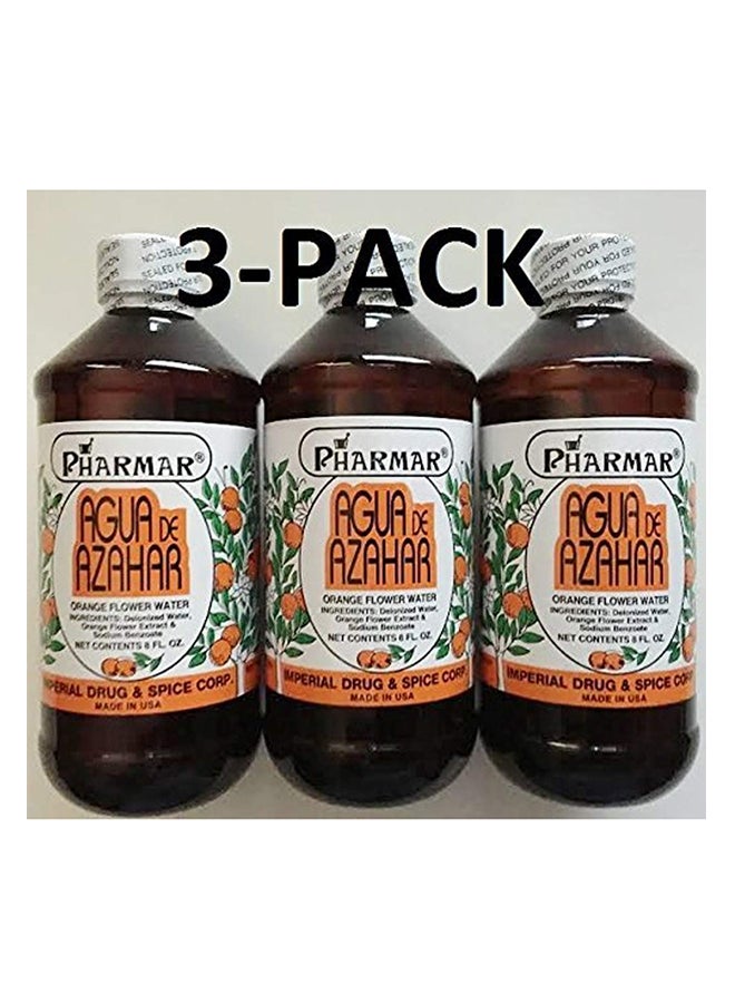 Pharmark Agua De Azahar 8 Oz. Orange Flower Blossom Water 3 Pack By