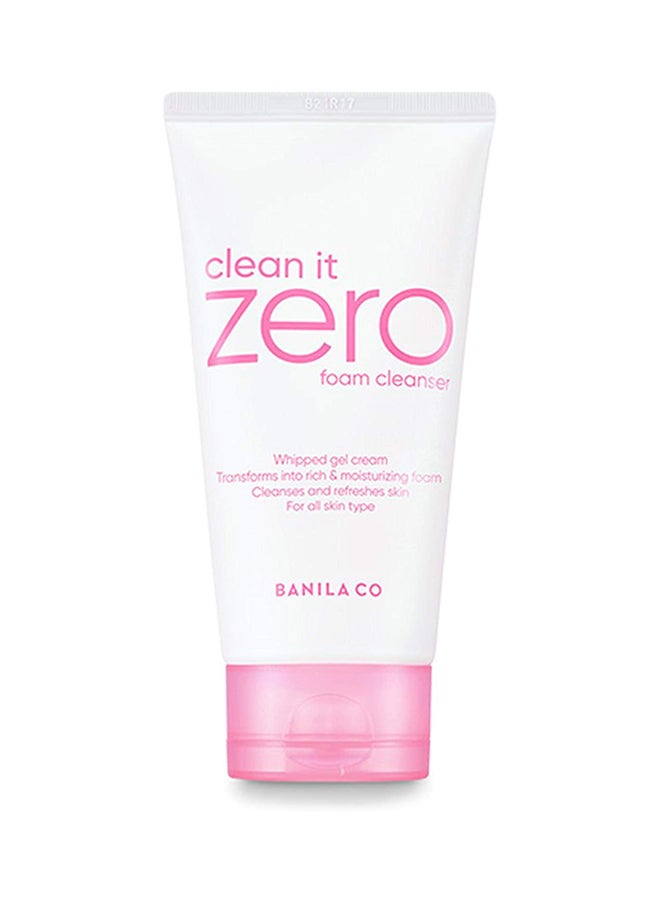 Banila Co New Clean It Zero Foam Cleanser 150ml All Skin Types Creamy Foam Cleanser With Natural Herbs 