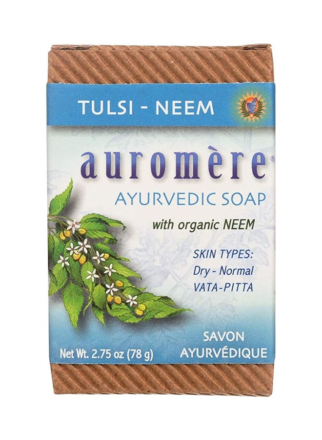 Auromere Bar Soap Tulsi Neem 275 Oz (6 Pack)