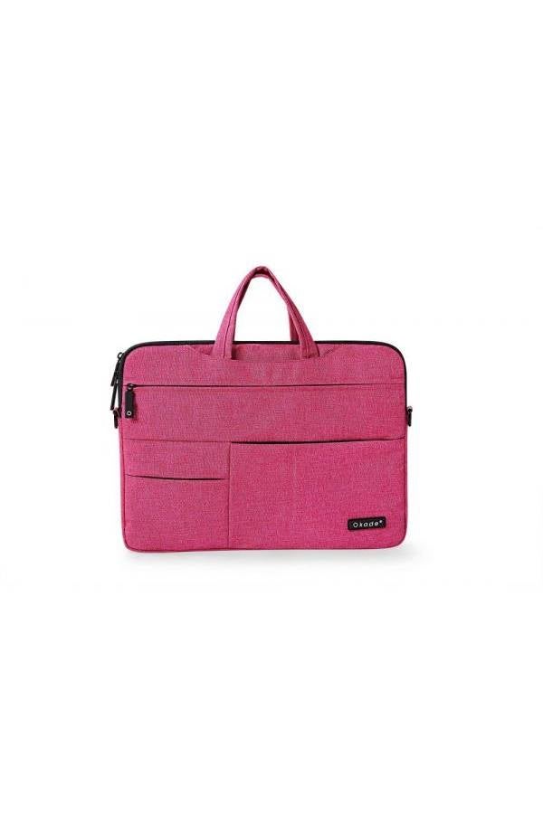 Okade Nylon Laptop Bags Pink - Image 3
