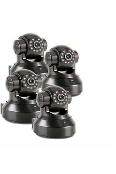 4 PCS Set Wireless WiFi HD 720P IP Cameras CCTV Security Camera Night Vision and Motion-Black