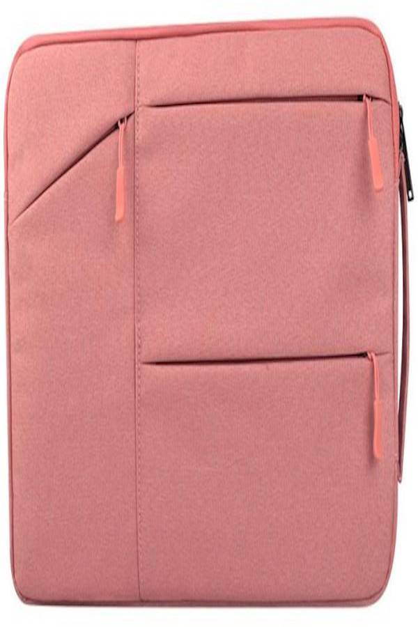15.6 Inch Briefcase Messenger Shoulder Bag With Handle And Shoulder Strap Multi-Functional Waterproof Carrying Case Pink  - Image 1