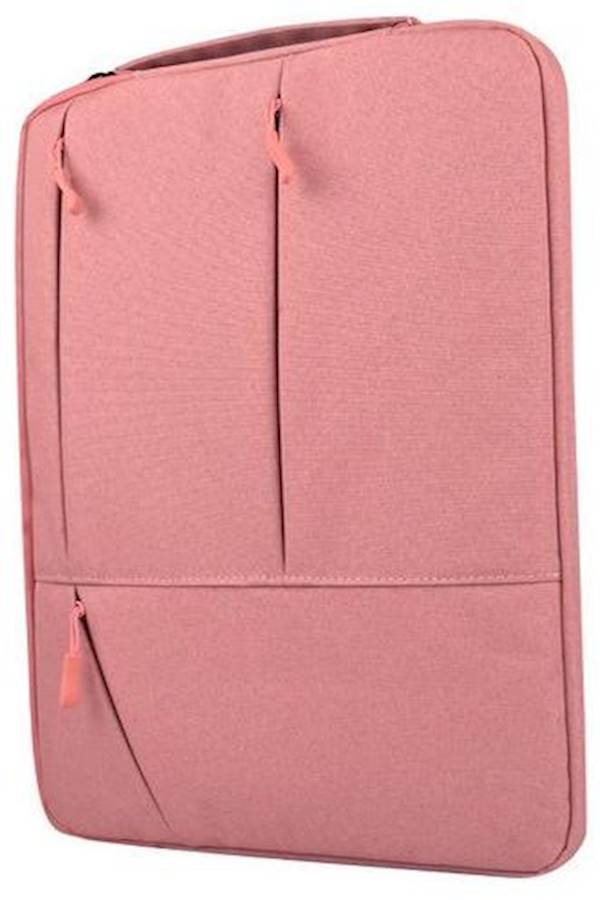 15.6 Inch Briefcase Messenger Shoulder Bag With Handle And Shoulder Strap Multi-Functional Waterproof Carrying Case Pink  - Image 3