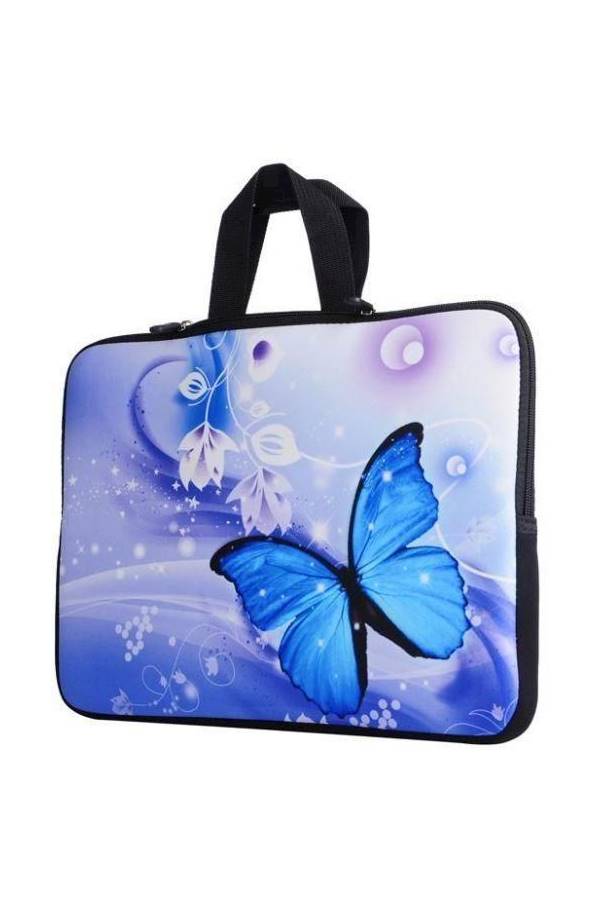 New Butterfly Printed Image Soft Notebook Laptop Sleeve Case Bag Pouch For Apple Macbook Air 11 11.6Inch - Image 1