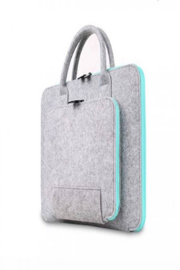 Generic Wool Felt Laptop Bag For Mac 13Inch Mouse Bags Briefcase For Macbook Air Pro Retina For Lenovo Notebook Sleeve Case  - Image 1