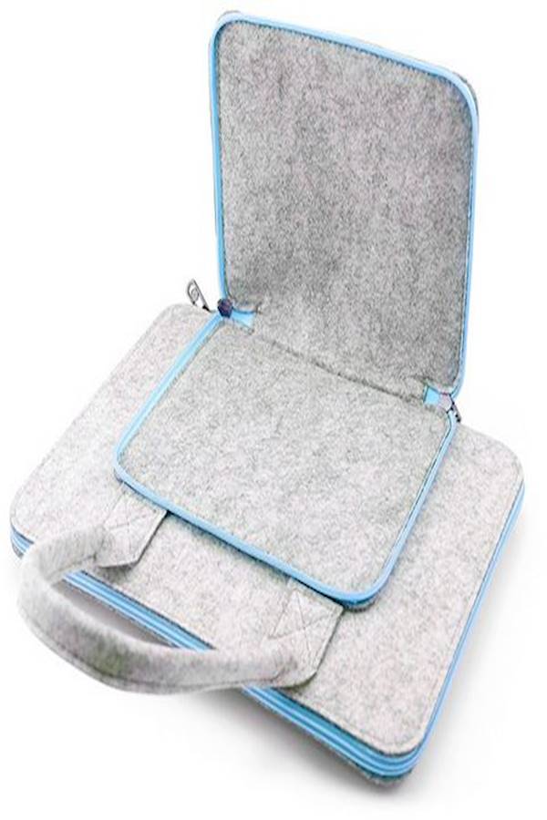Generic Wool Felt Laptop Bag For Mac 13Inch Mouse Bags Briefcase For Macbook Air Pro Retina For Lenovo Notebook Sleeve Case  - Image 3