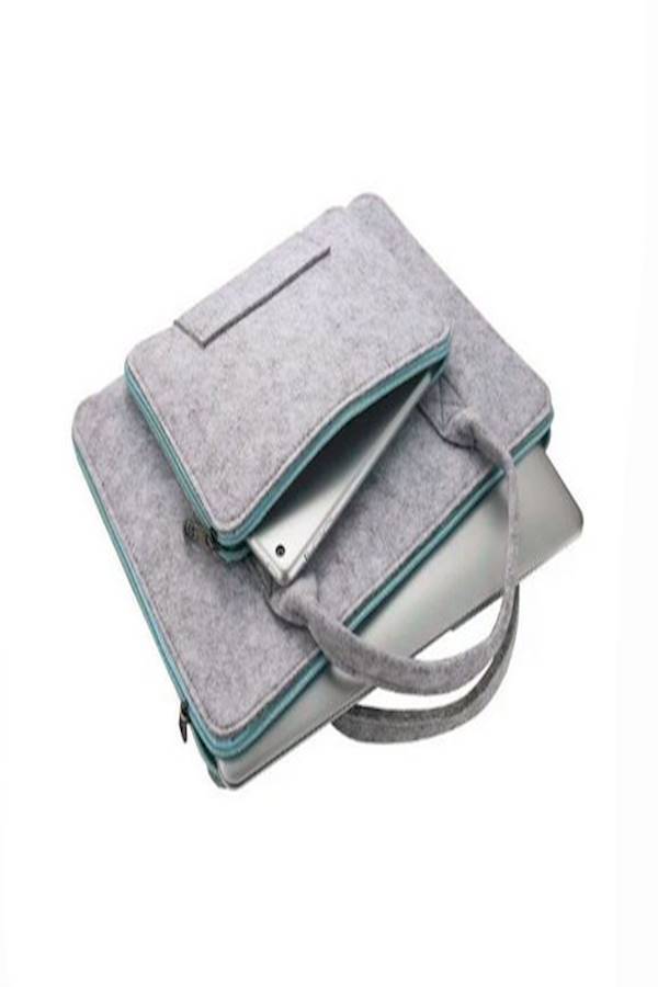 Generic Wool Felt Laptop Bag For Mac 13Inch Mouse Bags Briefcase For Macbook Air Pro Retina For Lenovo Notebook Sleeve Case  - Image 5