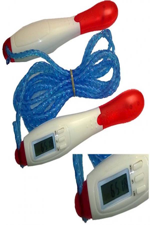 Anti-slip Adjustable Portable Jump Rope Digital LCD Calorie Counter Skipping