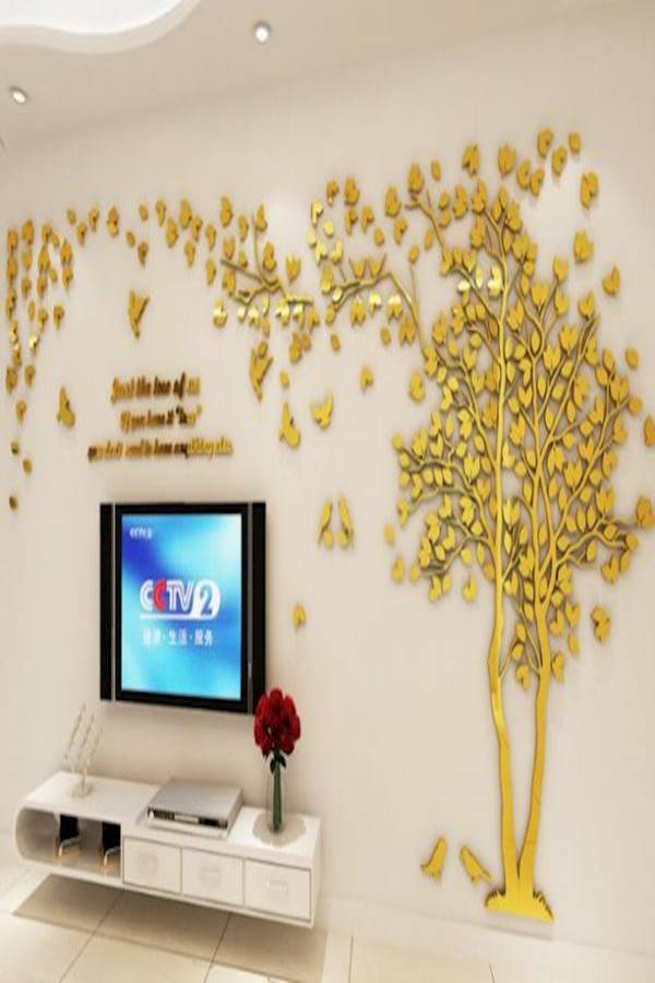 Acrylic 3D Couple Tree Wall Stickers - Image 1