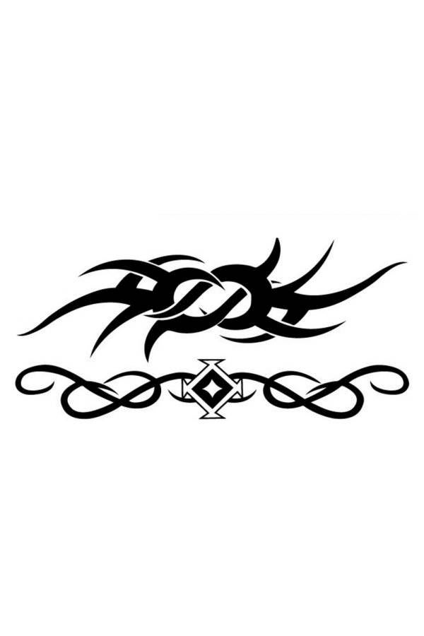 2 Piece Waterproof Neck Tattoo Stickers