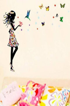 Butterflies Decorative Wall Stickers Multicolour 50 X 70cm