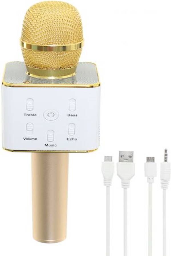 Water-Resistant Portable Bluetooth Speaker With Microphone gold - Image 1