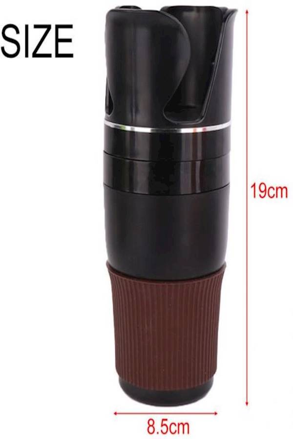 Car Cup Holder 5 in 1 Multi-Functional Holds Mugs Organizer , Black - Image 4